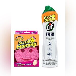 Scrub Daddy Scrub Mommy + Cif Cream All Purpose Cleaner, Original - Cleaning